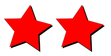 Two star images, one raster and one vector. At their default size they look identical